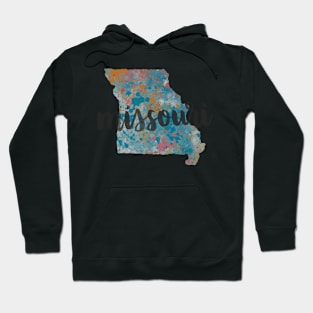 missouri - calligraphy and abstract state outline Hoodie